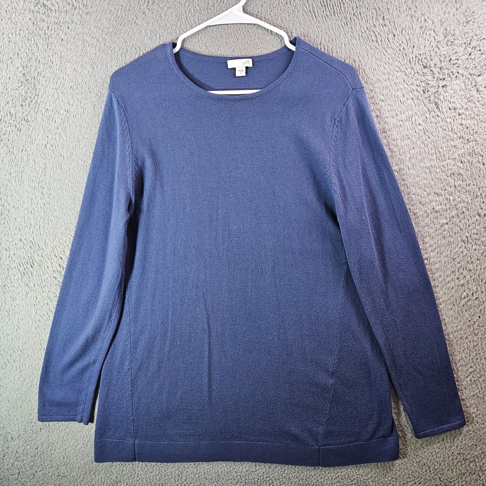 J‎ Jill Tunic Knit Top Blouse Women Medium Long Sleeve Purple